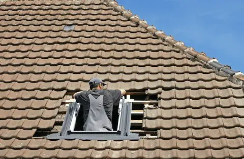 Pose de velux à Erbray